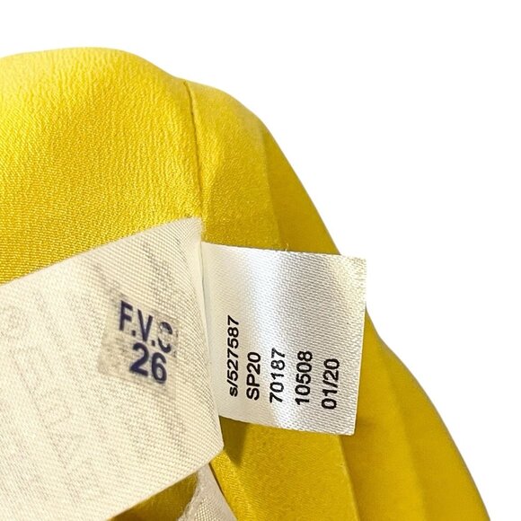 Ann Taylor Lyocell Linen Blend Wide Leg Jumpsuit Belted Buttons Solid Yellow 10 - Picture 8 of 8